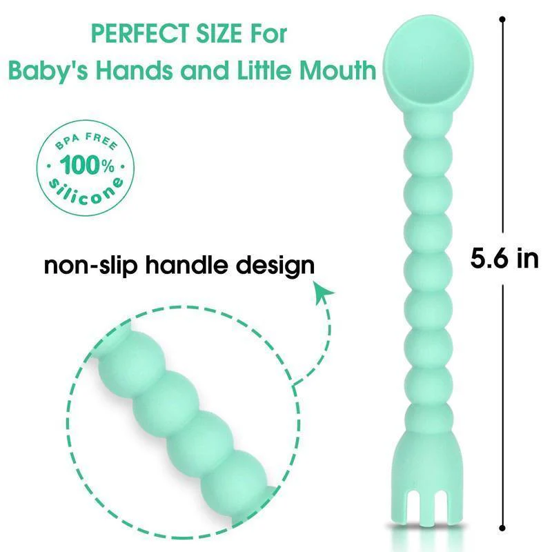 Baby Feeding Set Spoon and Fork( Set Of 3 ) - Image 4
