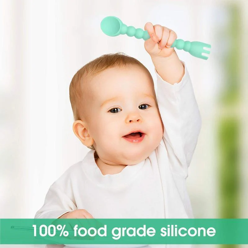 Baby Feeding Set Spoon and Fork( Set Of 3 ) - Image 6