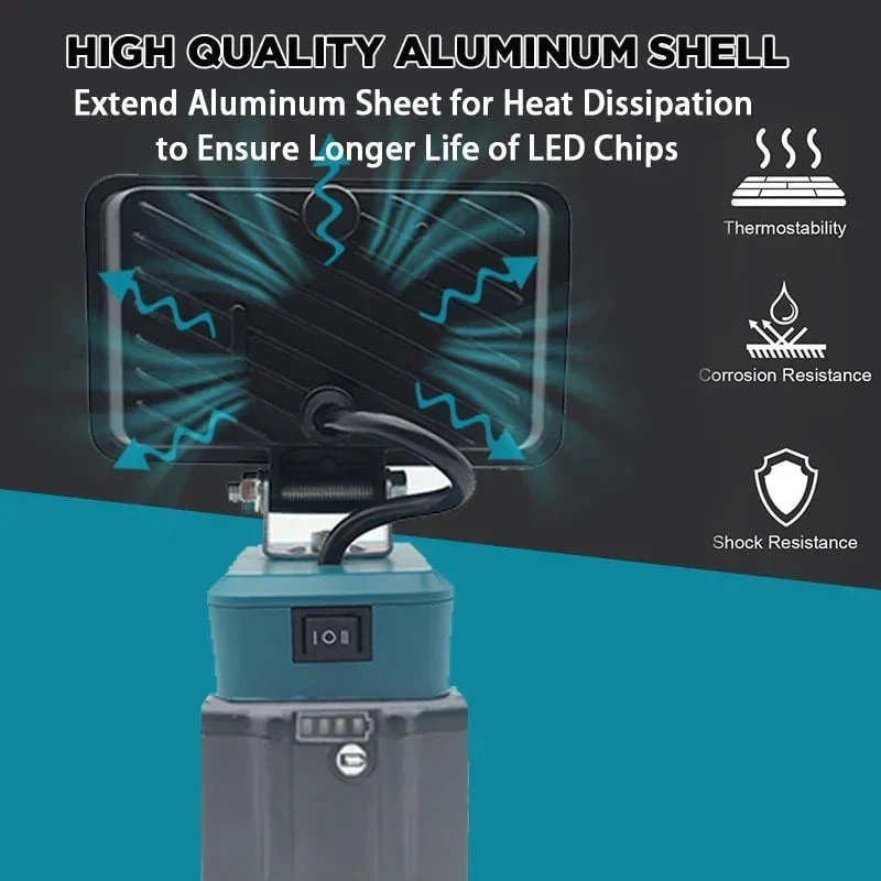 (Batteries not included)Lithium Battery LED Work Light - Image 5