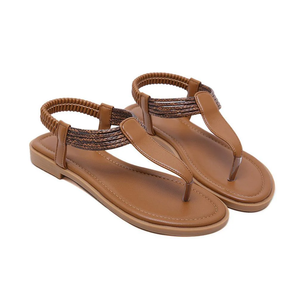 Bohemian Flat Sandals for Women Summer Fashion Comfort Strap - Image 4