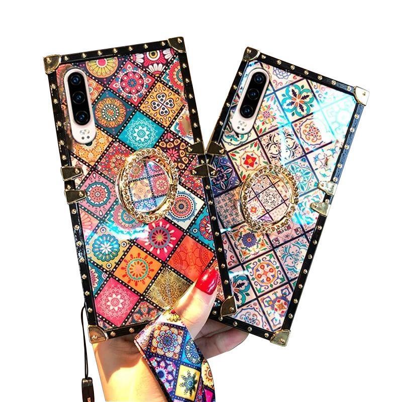 Bohemian Retro Crystal Bracket Phone Case for iPhone - Image 2