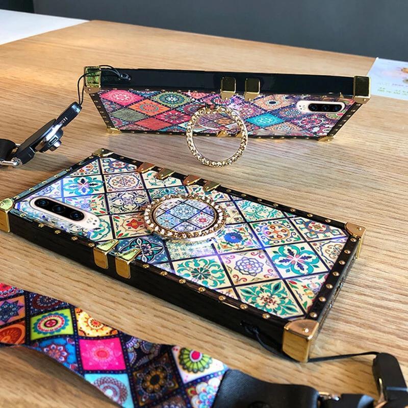 Bohemian Retro Crystal Bracket Phone Case for iPhone - Image 6