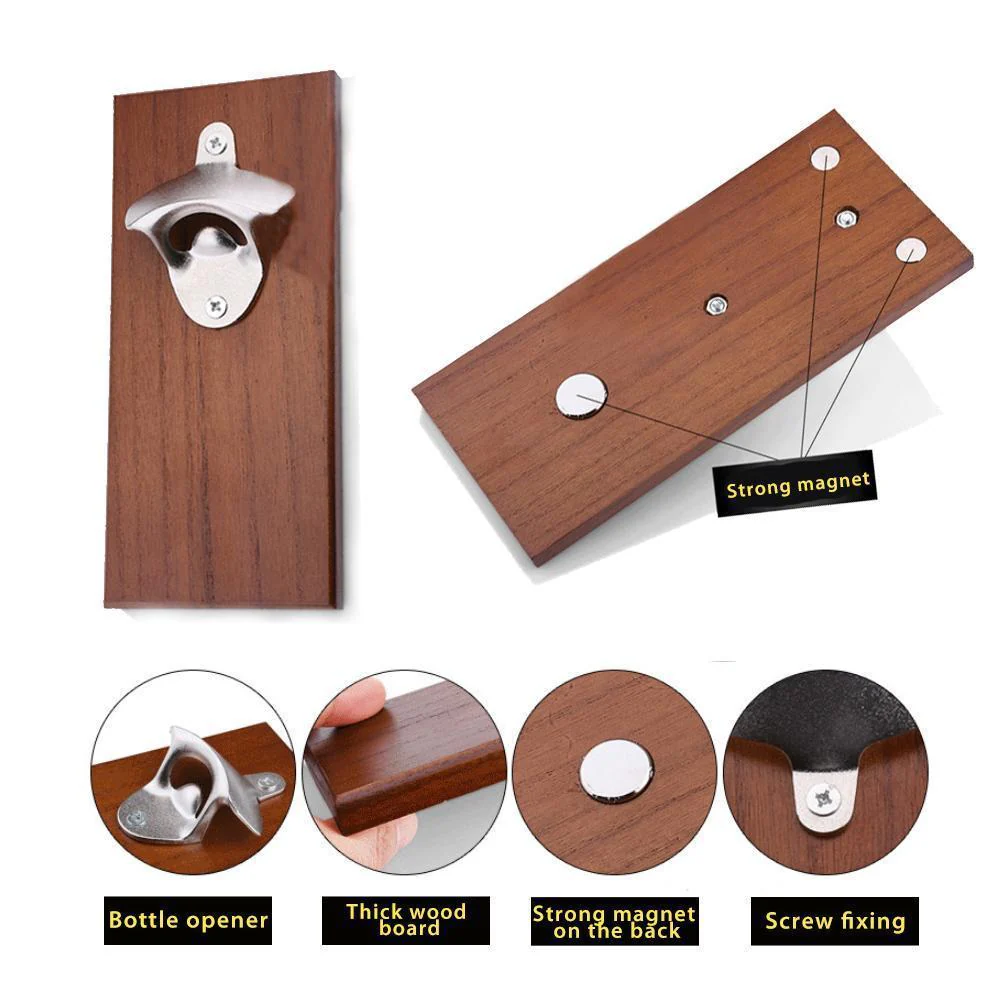 Bottle Opener and Magnetic Bottle Cap Catch - Image 3
