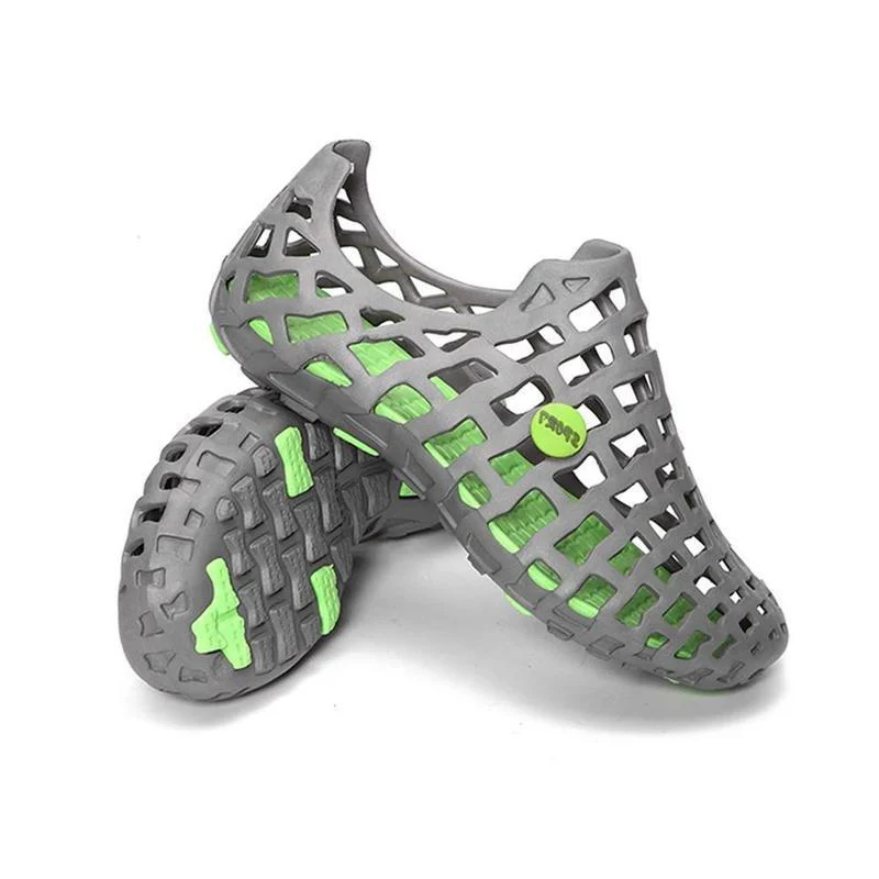 Breathable Hollow Out Pure Color Flat - Image 12
