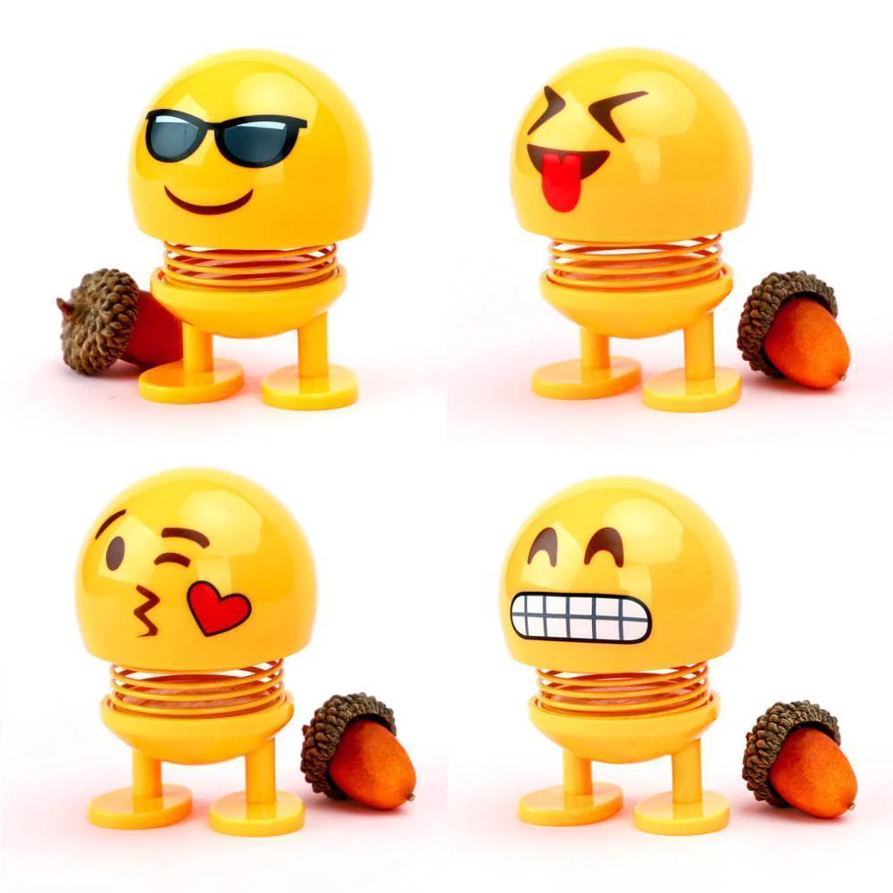 Car Shaking Head Emoji Doll Toys - Image 2