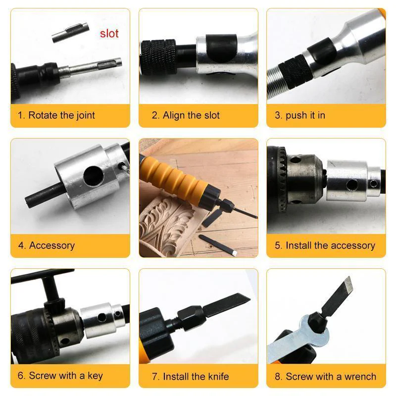 Carving Chisel Electric Machine Tool Kit - Image 8