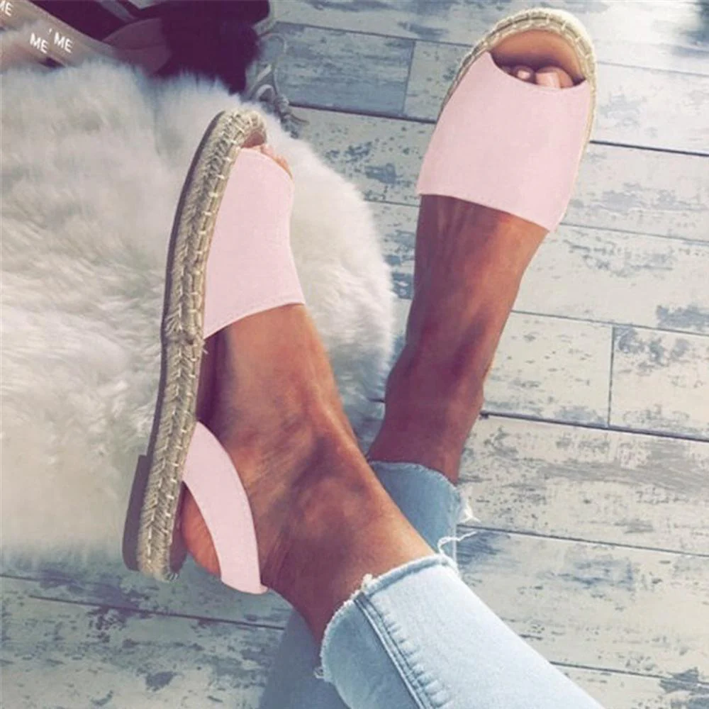 Casual Beach Peep Toe Sandals - Image 3