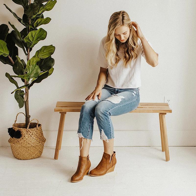 Casual Wedged Boots - Image 6