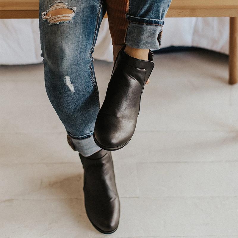 Casual Wedged Boots - Image 8