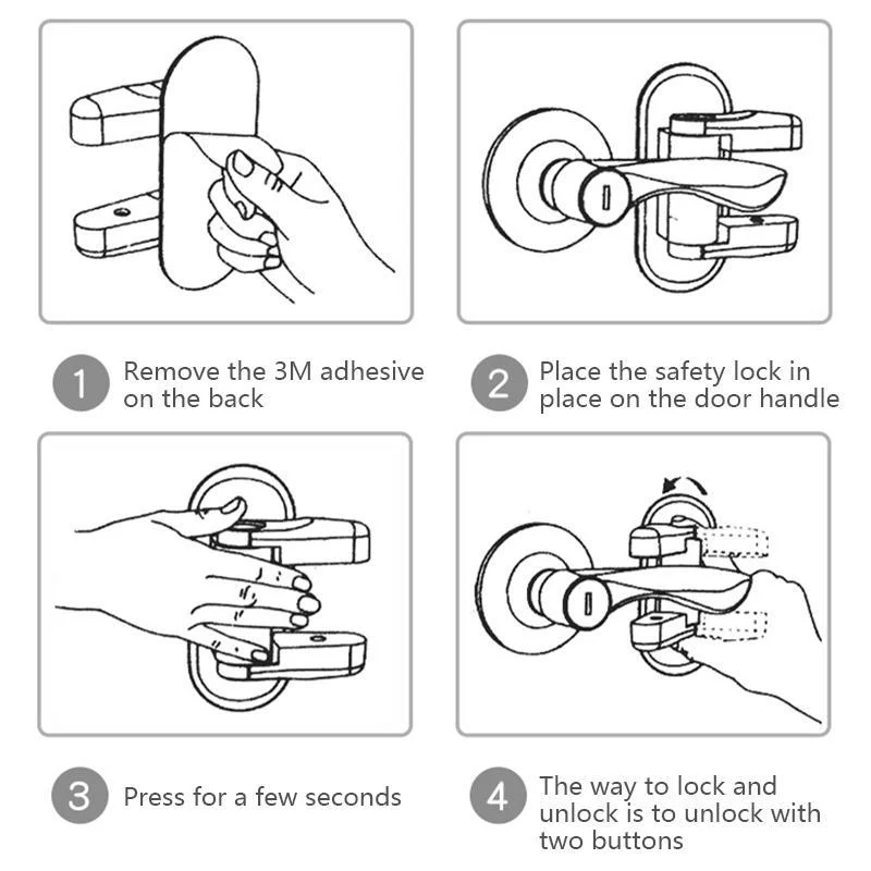 Doors Handles Kids Safety Lock Handles - Image 7