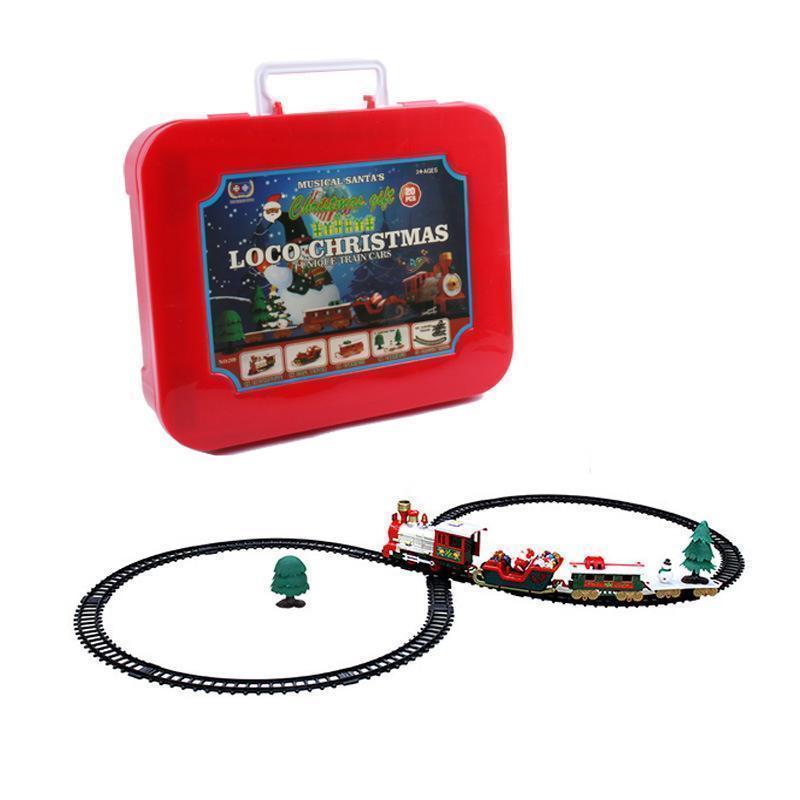 Christmas Electric Rail Car Train Toy - Image 2