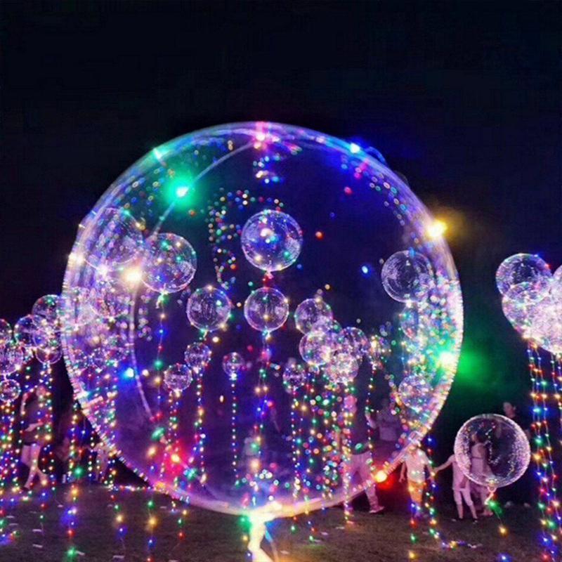 Christmas Party Balloons with LED String Light - Image 2
