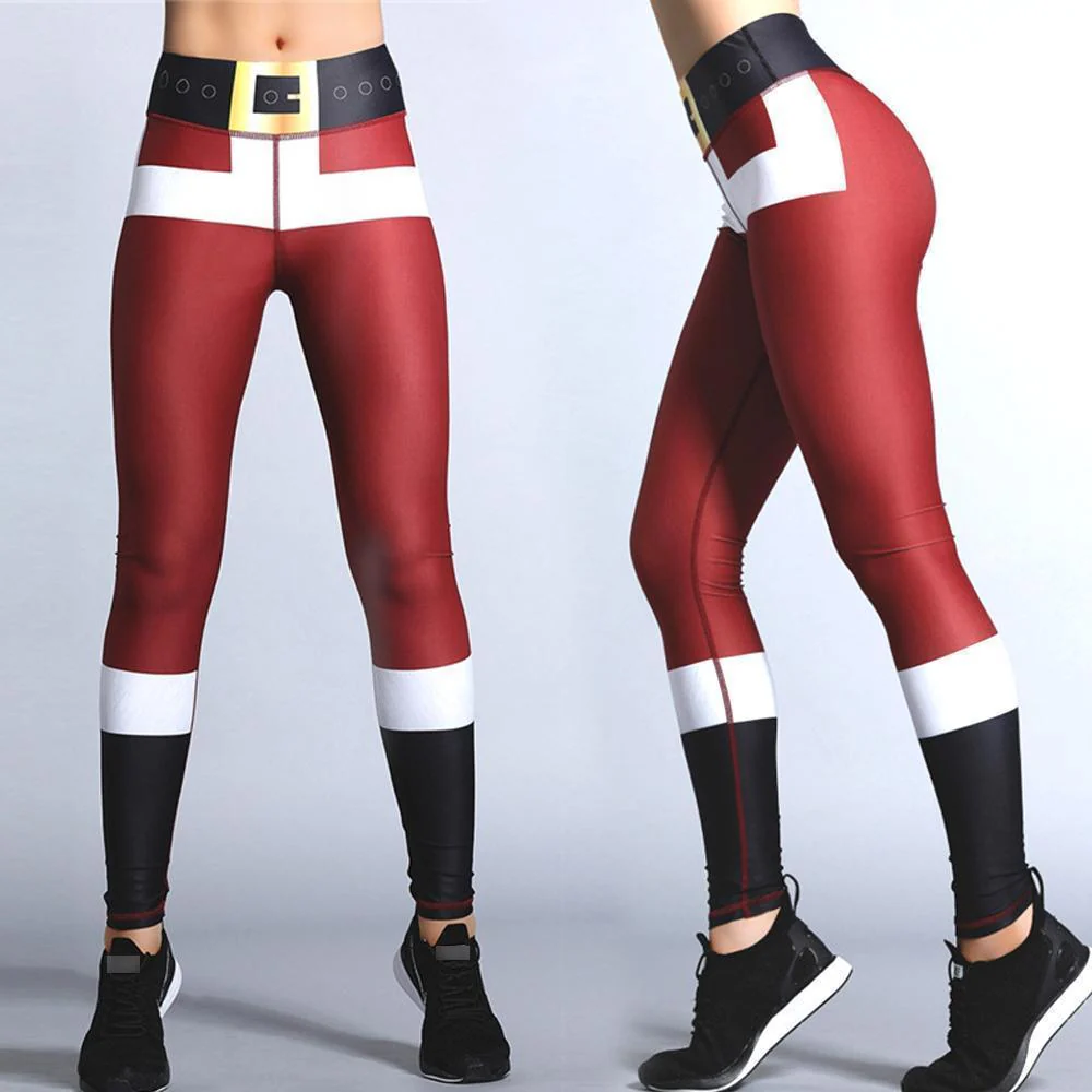 Christmas striped print pants - Image 3