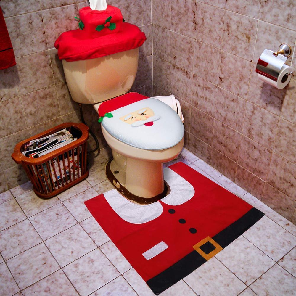 Christmas Toilet Seat Cover (1 set) - Image 7
