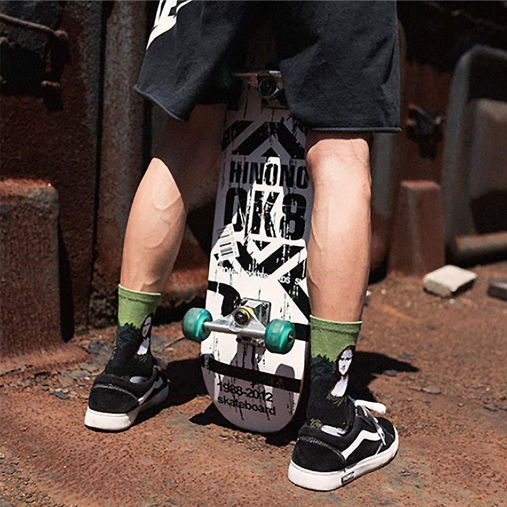 Classic Art Patterned Mid Socks - Image 7