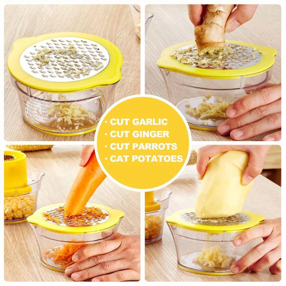 Cob Corn Stripper With Built-In Measuring Cup And Grater - Image 3