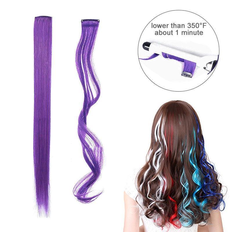 Colored Clip In Hair Extensions - Image 3