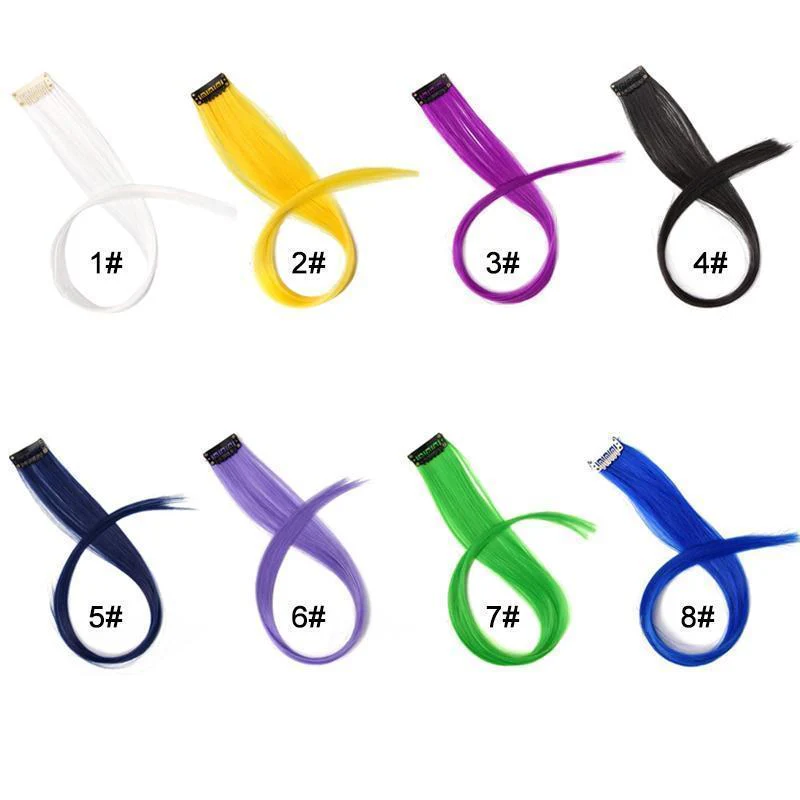 Colored Clip In Hair Extensions - Image 4