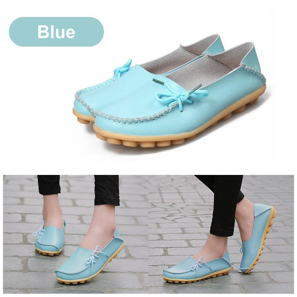 Comfortable Flat Leather Shoes - Image 11