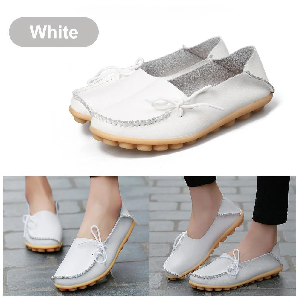 Comfortable Flat Leather Shoes - Image 12