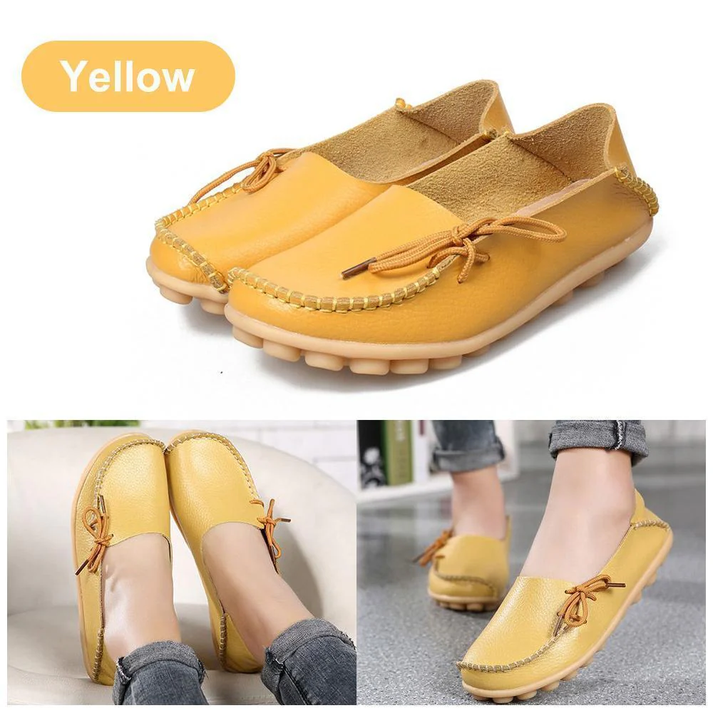 Comfortable Flat Leather Shoes - Image 13