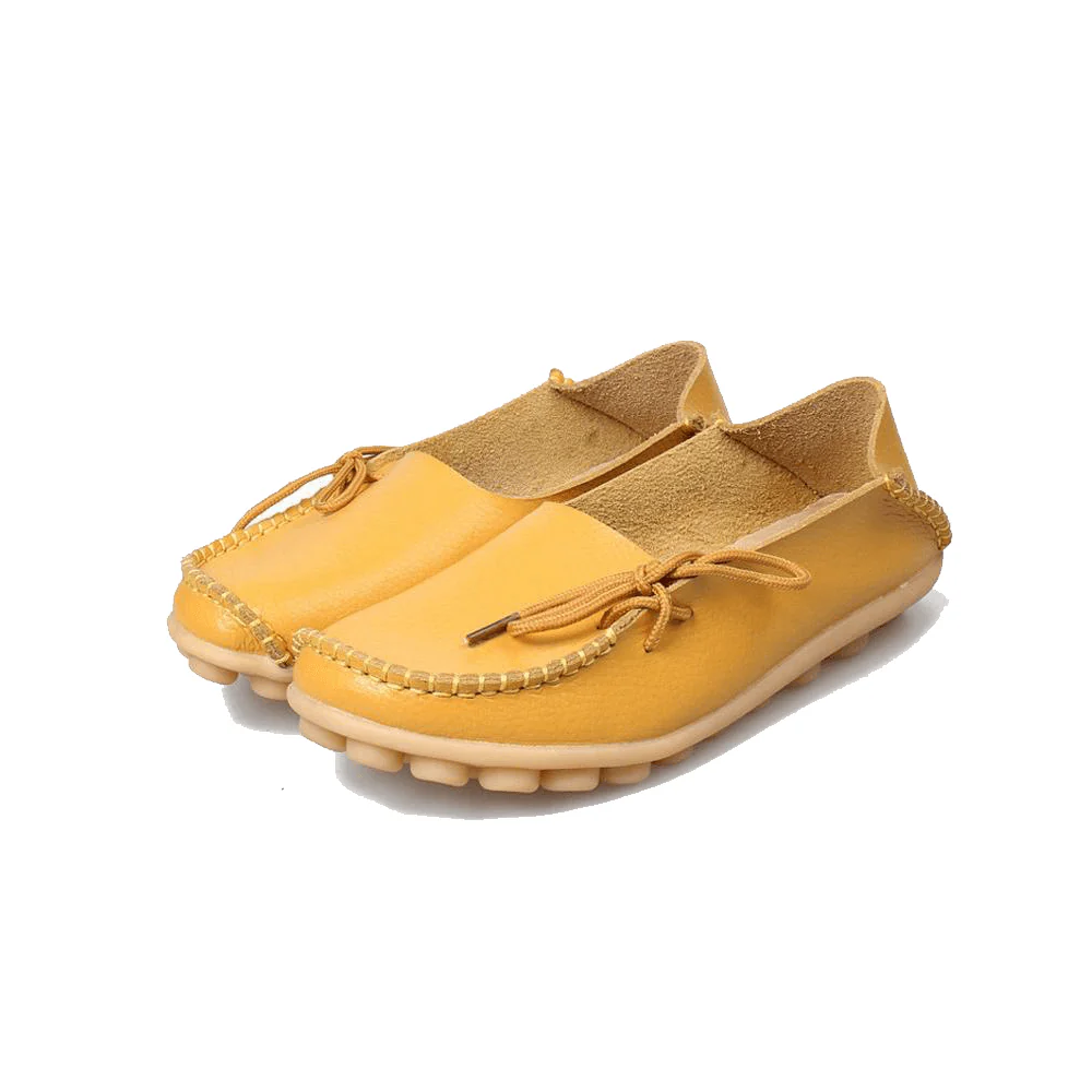 Comfortable Flat Leather Shoes - Image 14