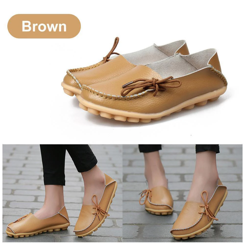 Comfortable Flat Leather Shoes - Image 8