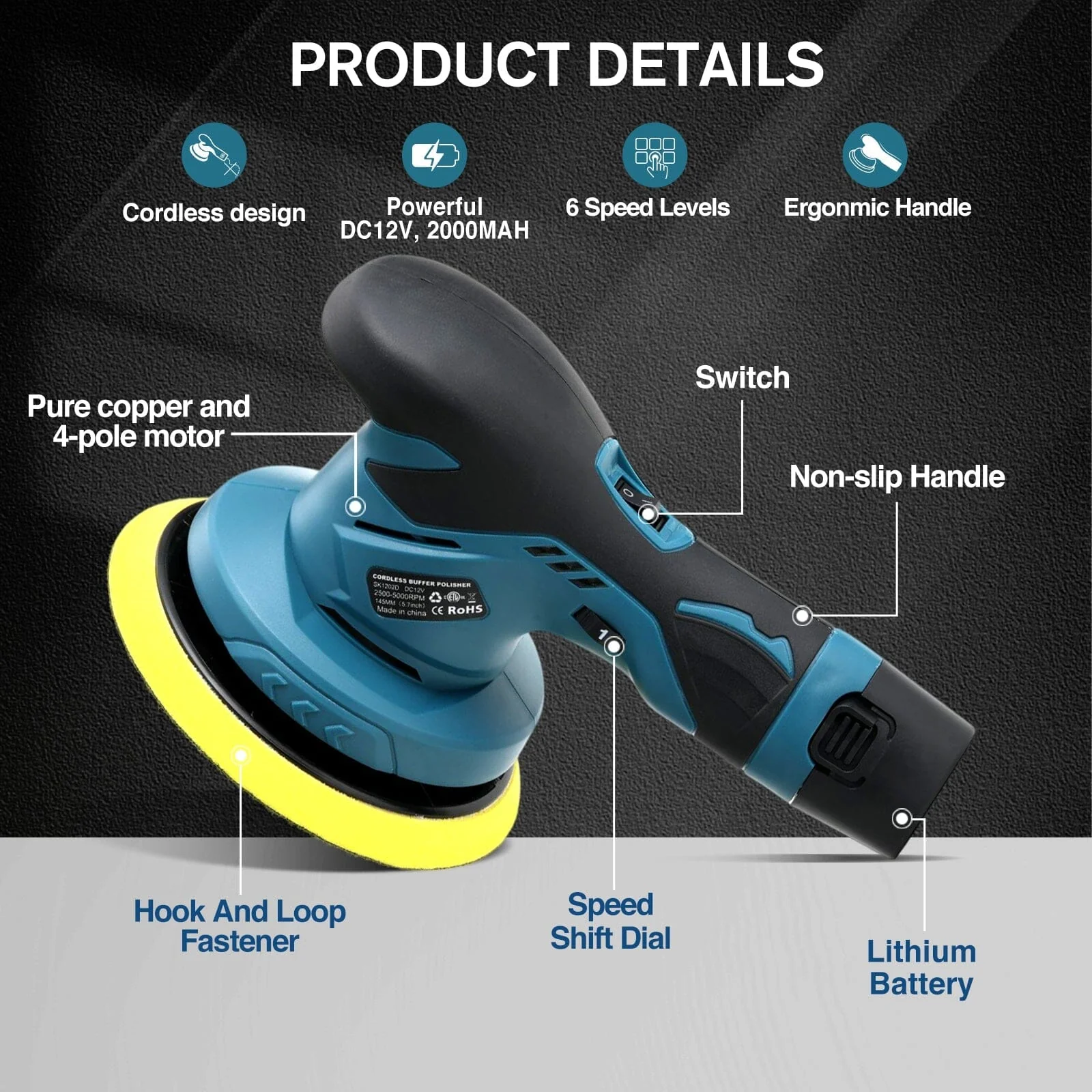 Cordless Polishing Machine Kit for Car Detailing-fast shipping⚡️ - Image 7