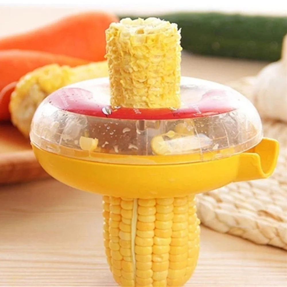 Corn Peeler with Circular Stainless Steel Blade Strips - Image 2