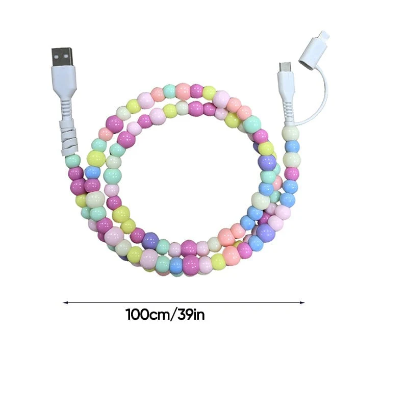 Creative Beaded 2-in-1 Data Cable - Image 11