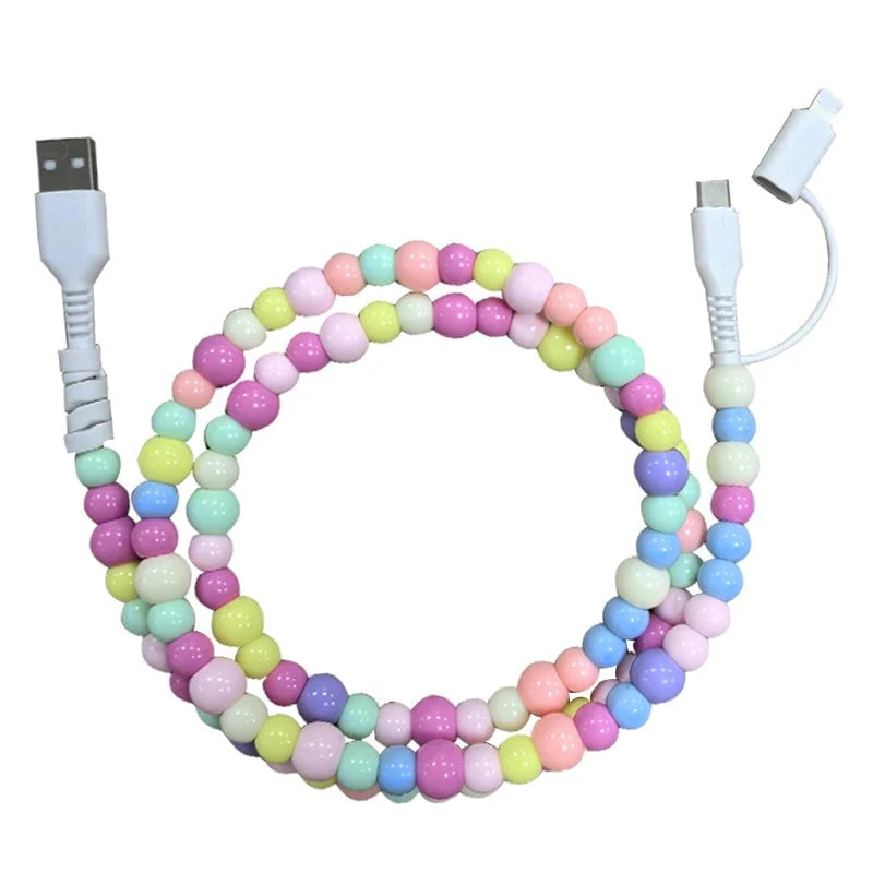 Creative Beaded 2-in-1 Data Cable - Image 14