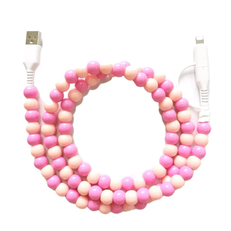 Creative Beaded 2-in-1 Data Cable - Image 20