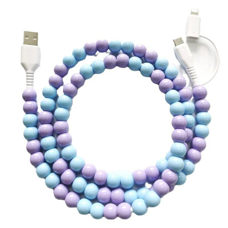 Creative Beaded 2-in-1 Data Cable - Image 23