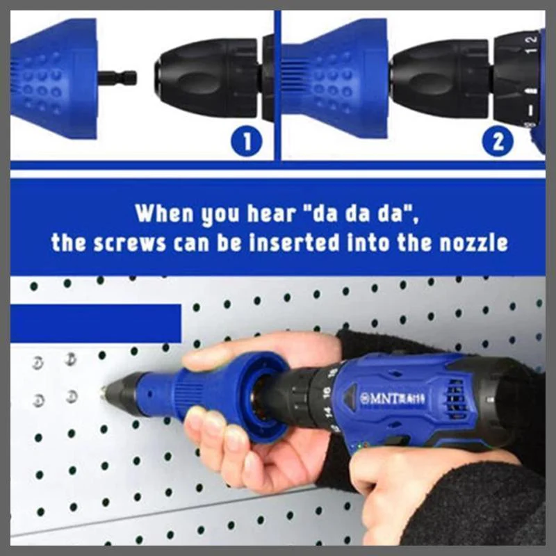 Detachable Rivet Gun Drill Adapter - Image 6