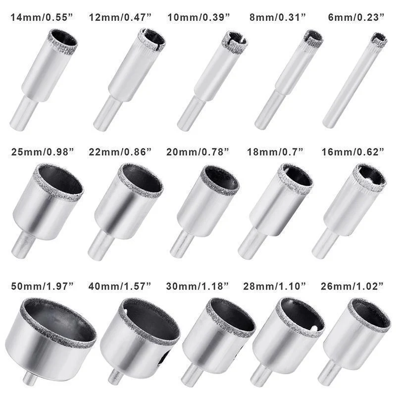 Diamond Hole Drill Bit 15 Pcs Set - Image 7
