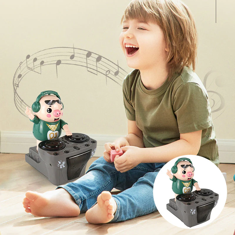 DJ Swinging Piggy Toy - Image 2