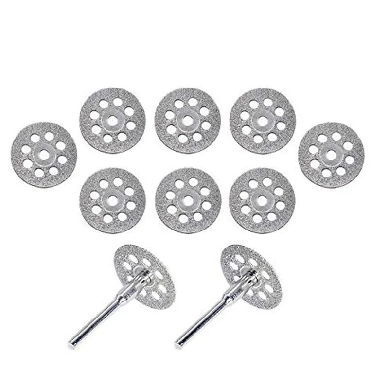 Domom® Diamond Cutting Wheel Set (10 PCS and 2 Rods) - Image 2