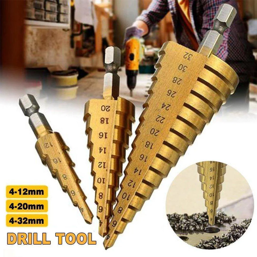 Titanium Step Drill Bit Set - Image 2