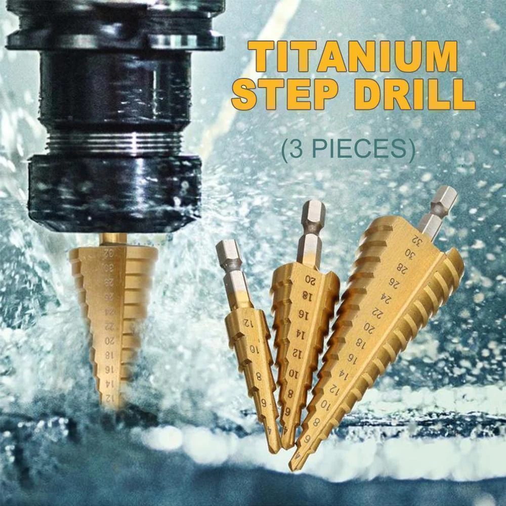 Titanium Step Drill Bit Set - Image 4