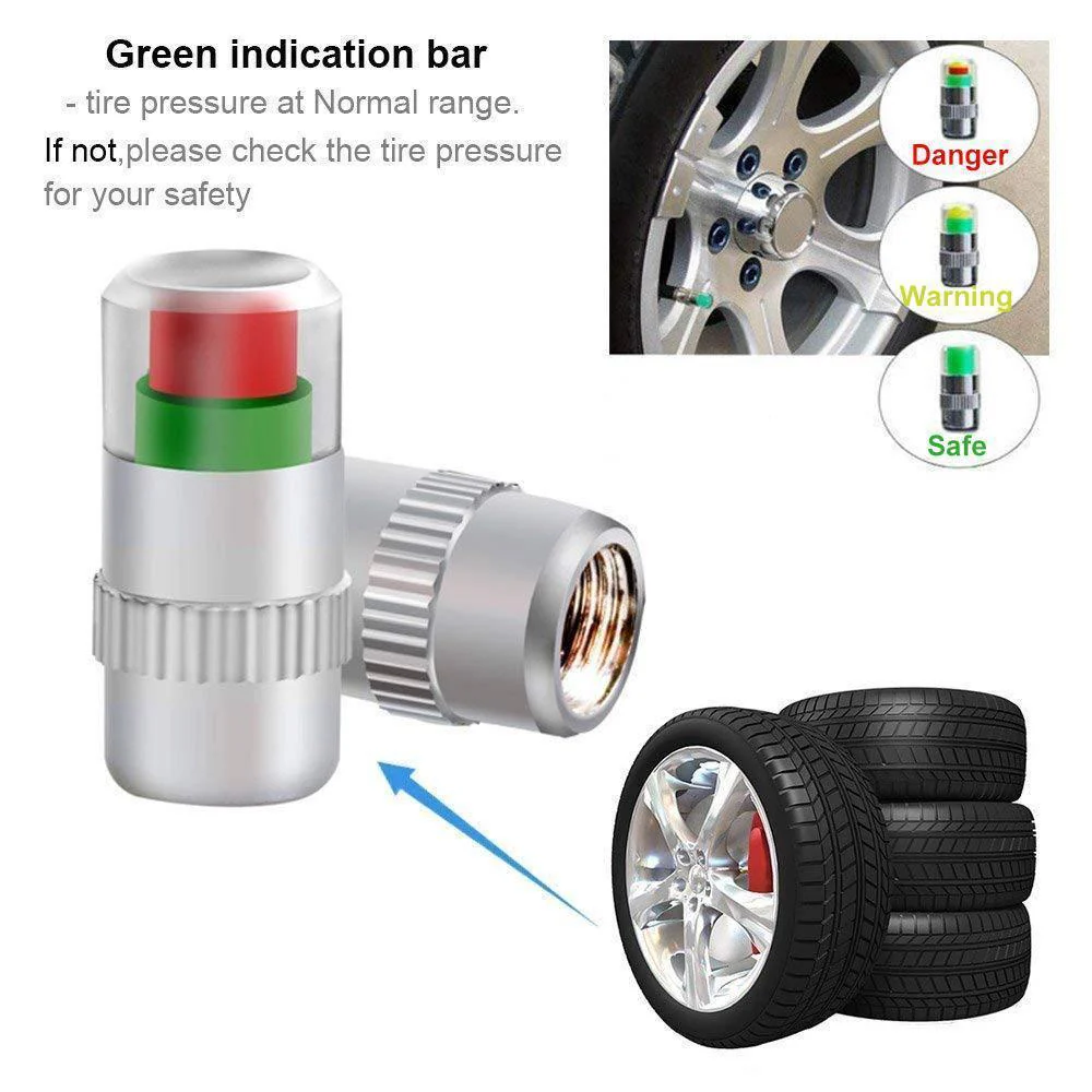 DOMOM Tire Pressure Indicator Valve Stem Caps - Image 7
