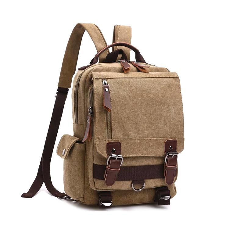 Double Buckle Pocket Zippers Backpack - Image 2