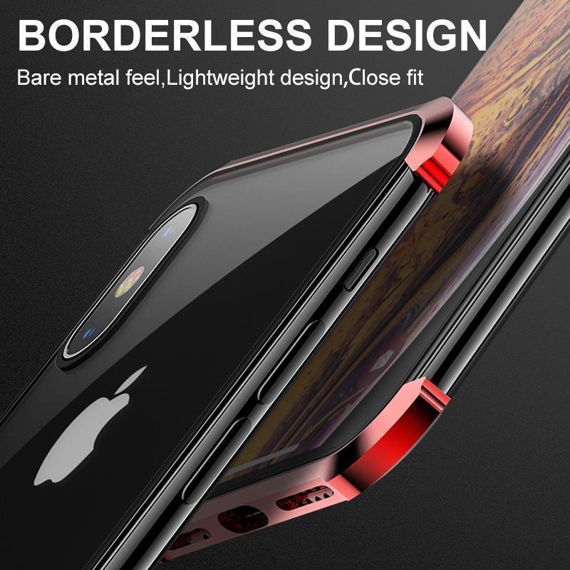 Double-sided Glass Magnetic Phone Cover, Shockproof and Borderless - Image 3