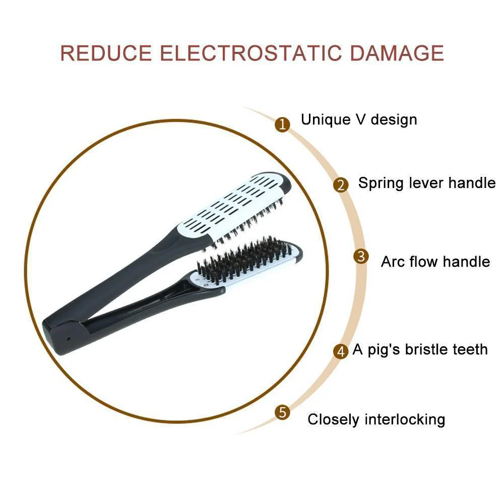 Double Sided Hair Straightening Comb - Image 8