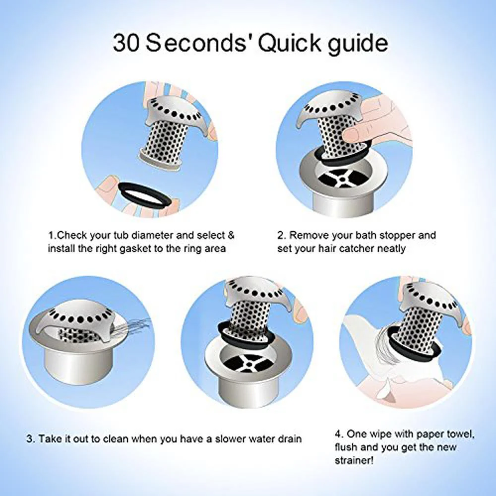 Drain Hair Catcher Protector Strainer - Image 4