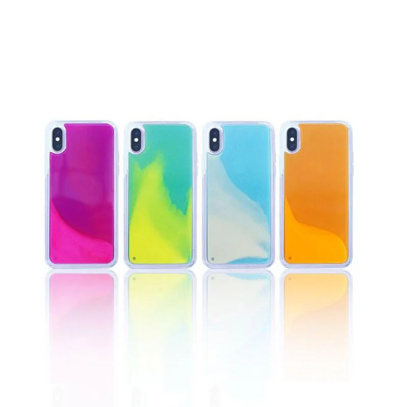 Dynamic Quicksand Flowing Neon Sand Liquid Phone Case - Image 2