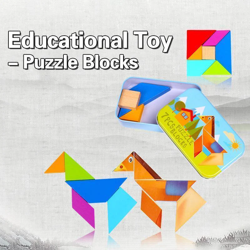Educational Toy - Puzzle Blocks (7 PCs)