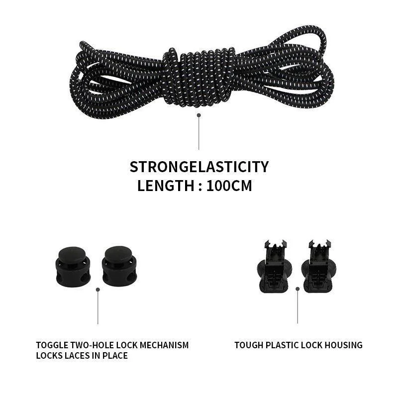 Elastic Fashionable Shoe Laces (2 Pairs) - Image 5