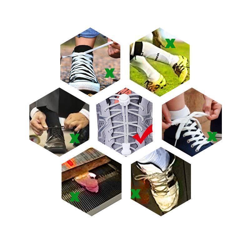 Elastic Fashionable Shoe Laces (2 Pairs) - Image 6