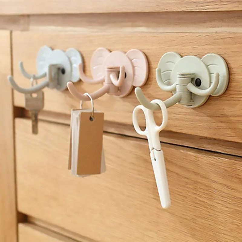 Elephant Utility Hooks Wall Hanger - Image 3