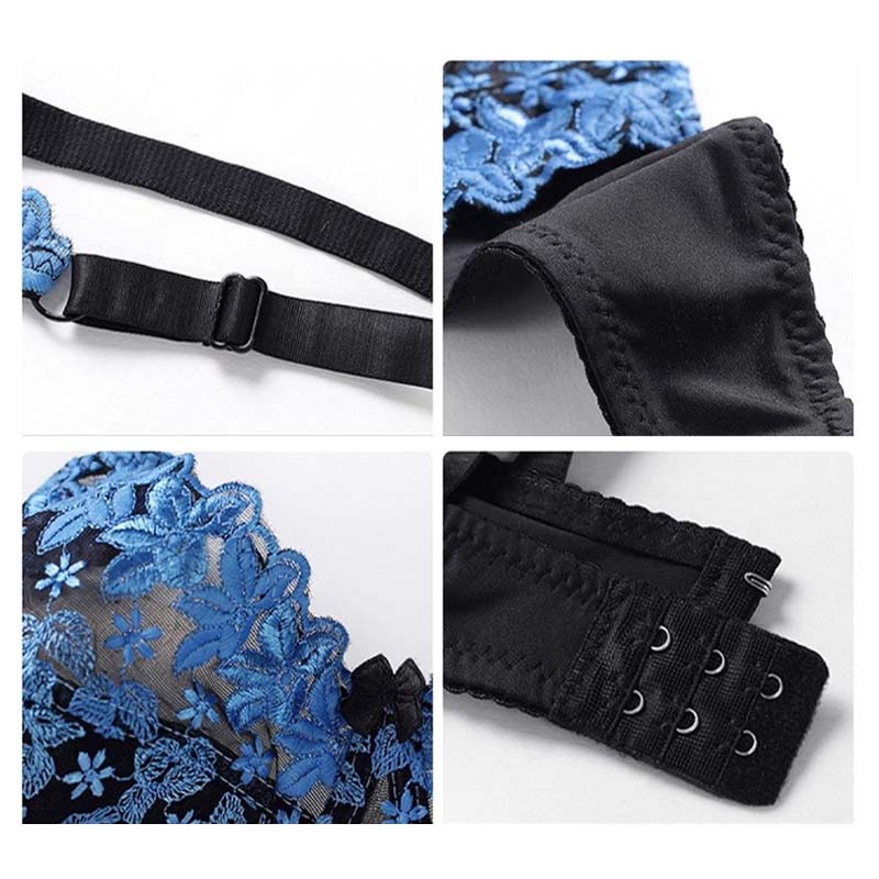 Embroidered Lace Bra - Image 5